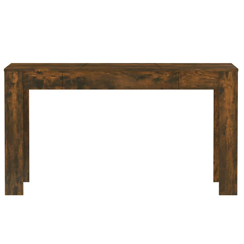 vidaXL Dining Table Smoked Oak 140x74.5x76 cm Engineered Wood