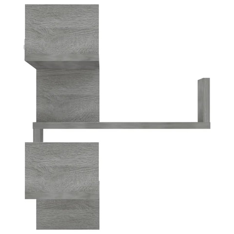 vidaXL Wall Corner Shelf Grey Sonoma 40x40x50 cm Engineered Wood