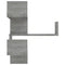 vidaXL Wall Corner Shelf Grey Sonoma 40x40x50 cm Engineered Wood
