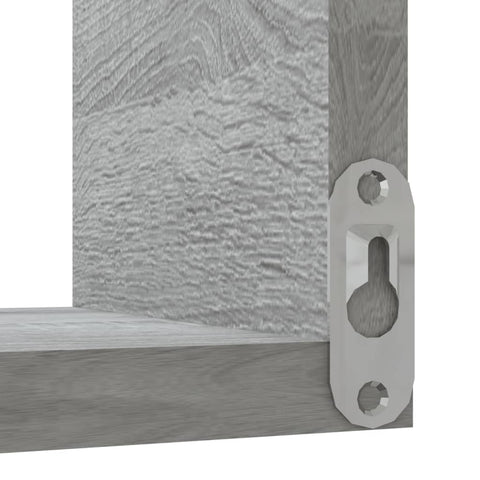 vidaXL Wall Corner Shelf Grey Sonoma 40x40x50 cm Engineered Wood