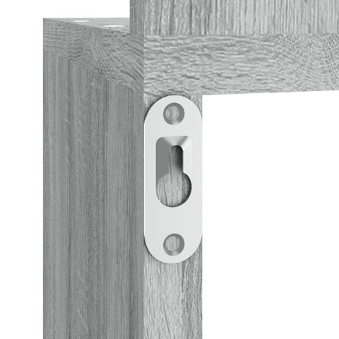 vidaXL Wall Corner Shelf Grey Sonoma 20x20x127.5 cm Engineered Wood