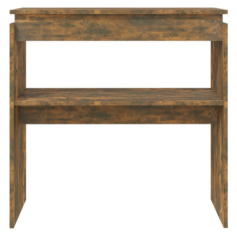 vidaXL Console Table Smoked Oak 80x30x80 cm Engineered Wood