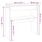vidaXL Console Table Smoked Oak 80x30x80 cm Engineered Wood