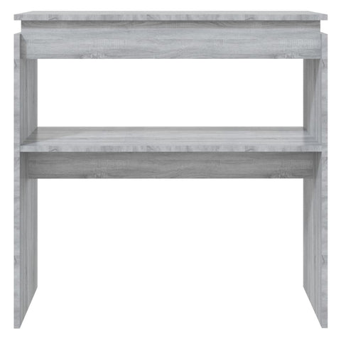 vidaXL Console Table Grey Sonoma 80x30x80 cm Engineered Wood