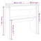 vidaXL Console Table Grey Sonoma 80x30x80 cm Engineered Wood