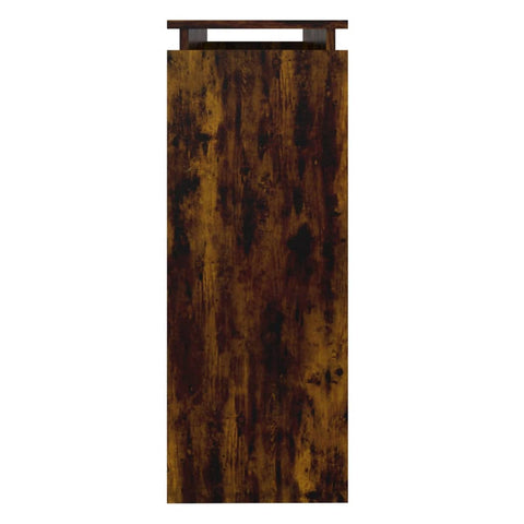 vidaXL Console Table Smoked Oak 102x30x80 cm Engineered Wood
