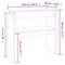 vidaXL Console Table Smoked Oak 102x30x80 cm Engineered Wood