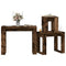 vidaXL Nesting Tables 3 pcs Smoked Oak Engineered Wood