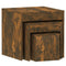 vidaXL Nesting Tables 3 pcs Smoked Oak Engineered Wood