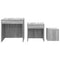 vidaXL Nesting Tables 3 pcs Grey Sonoma Engineered Wood