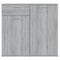 vidaXL Sideboard Grey Sonoma 80x36x75 cm Engineered Wood