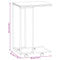 vidaXL Side Table with Wheels White 40x30x63.5 cm Engineered Wood