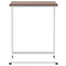 vidaXL Side Table with Wheels White 55x35x70 cm Engineered Wood
