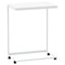 vidaXL Side Table with Wheels White 55x35x70 cm Engineered Wood