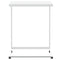 vidaXL Side Table with Wheels White 55x35x70 cm Engineered Wood