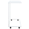 vidaXL Side Table with Wheels White 55x35x70 cm Engineered Wood