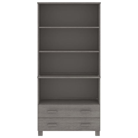 vidaXL Highboard HAMAR Solid Wood Pine Light Grey