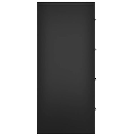 vidaXL Sideboard with 4 Drawers 60x30.5x71 cm Black