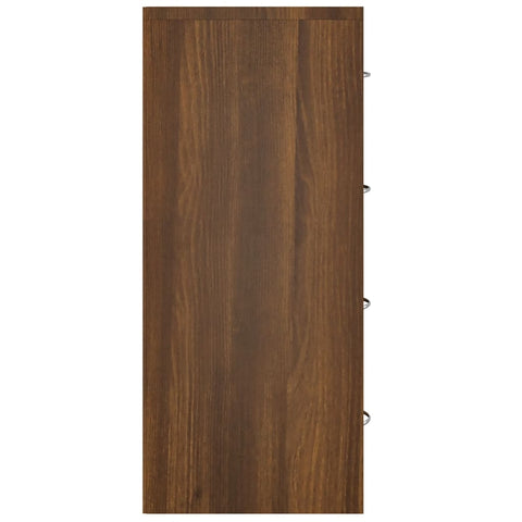 vidaXL Sideboard with 4 Drawers 60x30.5x71 cm Brown Oak