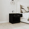 vidaXL Bedside Cabinets 2 pcs with Drawer Black