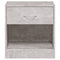 vidaXL Bedside Cabinets 2 pcs with Drawer Concrete Grey