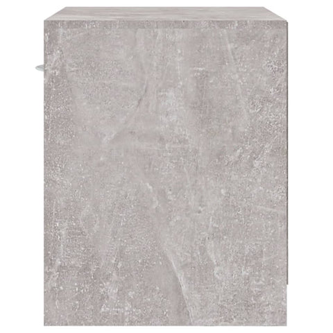 vidaXL Bedside Cabinets 2 pcs with Drawer Concrete Grey