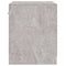 vidaXL Bedside Cabinets 2 pcs with Drawer Concrete Grey