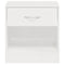 vidaXL Bedside Cabinets 2 pcs with Drawer High Gloss White