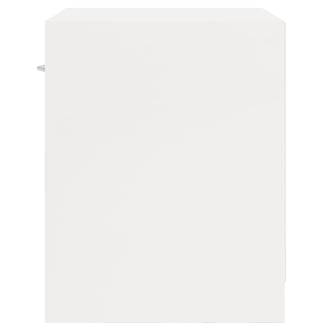 vidaXL Bedside Cabinets 2 pcs with Drawer High Gloss White