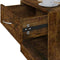vidaXL Bedside Cabinets 2 pcs with Drawer Smoked Oak