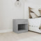 vidaXL Bedside Cabinets 2 pcs with Drawer Grey Sonoma