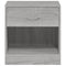 vidaXL Bedside Cabinets 2 pcs with Drawer Grey Sonoma