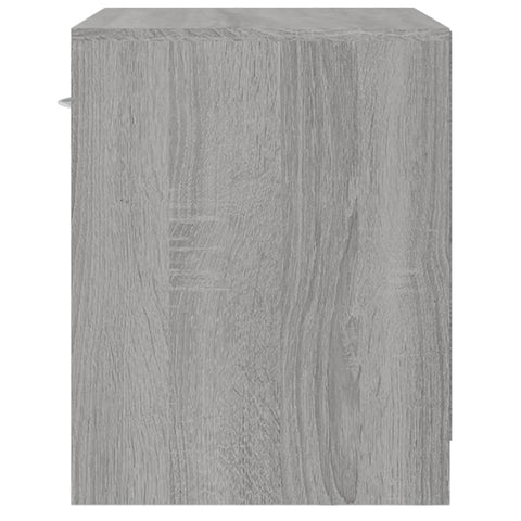 vidaXL Bedside Cabinets 2 pcs with Drawer Grey Sonoma