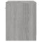 vidaXL Bedside Cabinets 2 pcs with Drawer Grey Sonoma