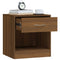 vidaXL Bedside Cabinets 2 pcs with Drawer Brown Oak