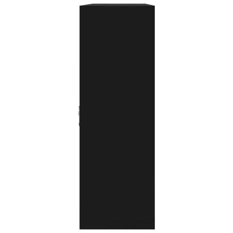 vidaXL Wall Display Shelf 8 Compartments Black