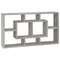 vidaXL Wall Display Shelf 8 Compartments Concrete Grey