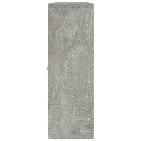 vidaXL Wall Display Shelf 8 Compartments Concrete Grey
