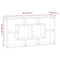 vidaXL Wall Display Shelf 8 Compartments Concrete Grey