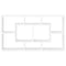 vidaXL Wall Display Shelf 8 Compartments High Gloss White