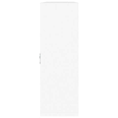 vidaXL Wall Display Shelf 8 Compartments High Gloss White