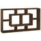 vidaXL Wall Display Shelf 8 Compartments Smoked Oak