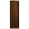 vidaXL Wall Display Shelf 8 Compartments Smoked Oak
