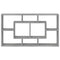 vidaXL Wall Display Shelf 8 Compartments Grey Sonoma