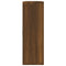 vidaXL Wall Display Shelf 8 Compartments Brown Oak