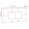 vidaXL Wall Display Shelf 8 Compartments Brown Oak