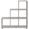 vidaXL Staircase Bookcase Concrete Grey 107 cm Engineered Wood