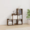 vidaXL Staircase Bookcase Smoked Oak 107 cm Engineered Wood