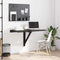 vidaXL Folding Wall Table Black 100x60x56 cm Engineered Wood