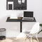 vidaXL Folding Wall Table Black 100x60x56 cm Engineered Wood